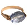 Gemshine - Damen - Ring - Spannring - Vergoldet - Amethyst - Blau, Ringgröße:59 (18.8) – Bild 4