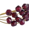 Gemshine - Damen - Ring - Vergoldet - Granat - Dunkelrot