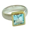 Gemshine - Damen - Ring - Silber 925 - Vergoldet - Topas - Blau – Bild 5