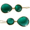 Gemshine - Damen - Ohrringe - 925 Silber - Vergoldet - Quarz - Grün - CANDY - Tropfen - 6 cm – Bild 5