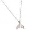 GEMSHINE Maritim Nautics Halskette mit Walflosse. Walfischflosse aus 925 Silber, hochwertig vergoldet oder rose im Navy Stil - Made in Madrid, Spanien, Metall Farbe:Silber – Bild 4