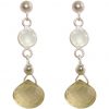 GEMSHINE Ohrringe mit weißem Onyx und Citrinen. Hochwertige 925 silberne Edelstein Tropfen Ohrhänger. Made in München / Deutschland. Im eleganten Schmucketui geliefert. Auch als SET mit Halskette