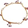 Gemshine - Damen - Armband - Vergoldet - Rubin - Rot