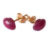 Gemshine - Damen - Ohrringe - Vergoldet - Rubin - Rot - 6 mm – Bild 4