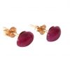 Gemshine - Damen - Ohrringe - Vergoldet - Rubin - Rot - 6 mm – Bild 5