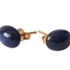 Gemshine - Damen - Ohrringe - Vergoldet - Saphir - Blau - 7 mm