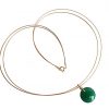 Gemshine - Damen - Ohrringe  - Vergoldet - Onyx - Facettiert - Grün - 2 cm – Bild 4