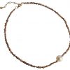 Gemshine - Damen - Halskette - Diamant  - Champagner - Bronze - Perle - Weiß - 45 cm – Bild 4