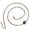 Gemshine - Damen - Halskette - Diamant  - Grau - Perle - 45 cm – Bild 4