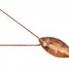 Gemshine - Damen - Halskette - Anhänger - 925 Silber - Rose Vergoldet - Marquise - Minimalistisch - Design - Perle - Weiß - 45 cm – Bild 3