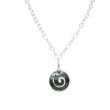 Gemshine - Damen - Halskette - Anhänger - Medaillon  - Perlmutt - 925 Silber - Grau - 5 cm – Bild 3