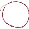 Gemshine - Damen - Halskette - Rubin - Labradorit - Rot - Grau - Facettiert - Vergoldet - 45 cm – Bild 4