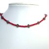 Gemshine - Damen - Halskette - Rubin - Labradorit - Rot - Grau - Facettiert - Vergoldet - 45 cm – Bild 5