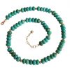 Gemshine - Damen - Halskette  - Vergoldet - Türkis - Facettiert - Grün - Blau - 45 cm – Bild 5