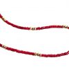 Gemshine - Damen - Halskette - Vergoldet - Rubin - Rot - Pyrit - Gold - Facettiert - 45 cm – Bild 5