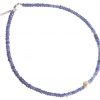 Gemshine - Damen - Halskette - Vergoldet - Tansanit - Blau - Lila - Perle - Weiß - 45 cm – Bild 3