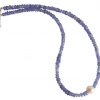 Gemshine - Damen - Halskette - Vergoldet - Tansanit - Blau - Lila - Perle - Weiß - 45 cm – Bild 5