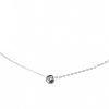 Gemshine - Damen - Halskette - 0,03 Karat Diamant - 925er Sterling Silber - 42 cm