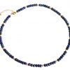 Gemshine - Damen - Halskette  - Lapis Lazuli - Facettiert - Blau - 45 cm – Bild 5