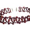 Gemshine - Damen - Halskette - Collier - 925 Silber - Granat - Perlen - Rot - Größenverstellbar – Bild 3