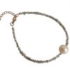 Gemshine - Damen - Armband - Diamant  - Grau - Perle - Weiß – Bild 5