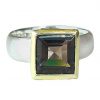 Gemshine - Damen - Ring - Silber 925 - Vergoldet - Rauchquarz - Braun, Ringgröße:54 (17.2)