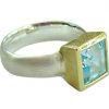 Gemshine - Damen - Ring - Silber 925 - Vergoldet - Topas - Blau, Ringgröße:52 (16.6) – Bild 4