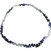 Gemshine - Damen - Halskette - 925 Silber - Saphir - Blau - 45 cm