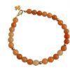 Gemshine - Damen - Armband Set - Golden Leaves - Jade - Aventurin - Grün - Orange - Vergoldet – Bild 5