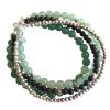 Gemshine - Damen - Armband Set - Fresh Mint Silber - Aventurin - Grün - 925 Silber