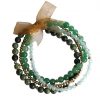 Gemshine - Damen - Armband Set - Fresh Mint Gold - Aquamarin - Aventurin - Blau - Grün - Vergoldet – Bild 5