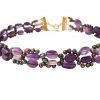 Gemshine - Damen - Halskette - Collier - Amethyst - Perlen - Vergoldet - Violett - Lila – Bild 5