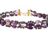 Gemshine - Damen - Halskette - Collier - Amethyst - Perlen - Vergoldet - Violett - Lila – Bild 3
