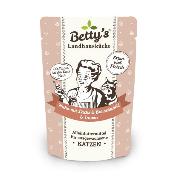 Betty's Katze Huhn & Lachs Borretschöl 100gP